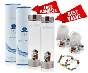 SlimCrystal crystal water bottle for everyday hydration